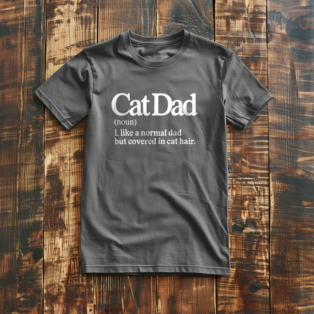 Cat Dad - T-Shirt - Asphalt