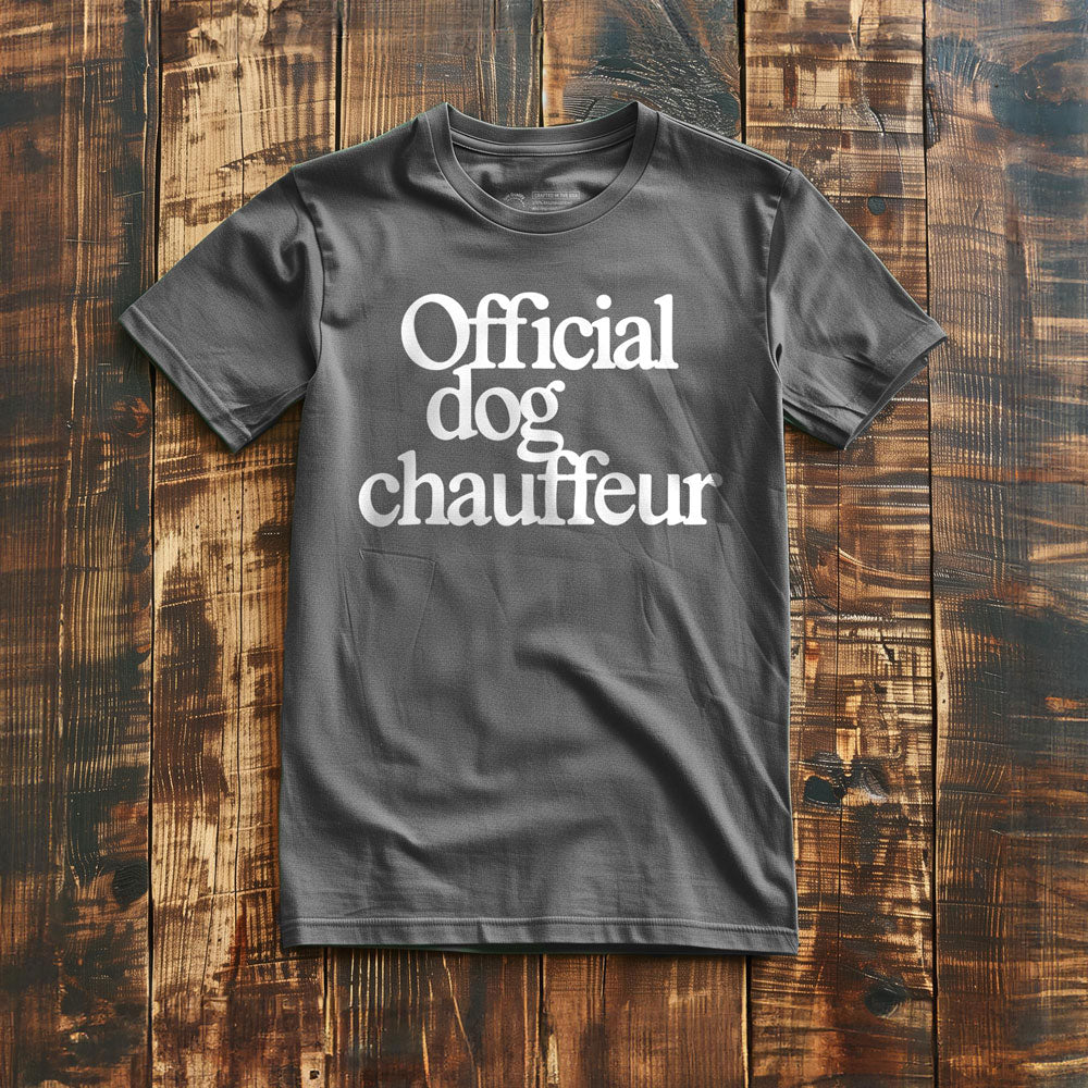 Official Dog Chauffeur - T-Shirt - Asphalt