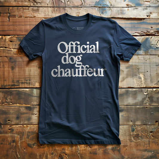 Official Dog Chauffeur - T-Shirt - Navy