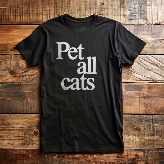 Pet All Cats - T-Shirt - Black