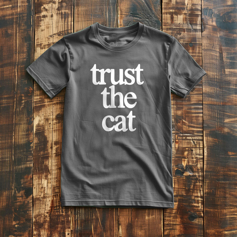 Trust the Cat - T-Shirt - Asphalt
