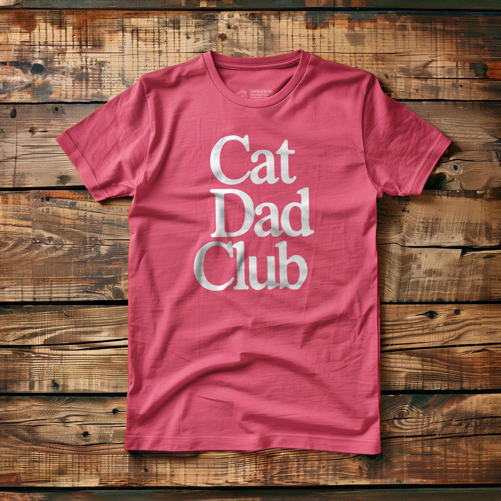 Cat Dad Club - T-Shirt - Pink
