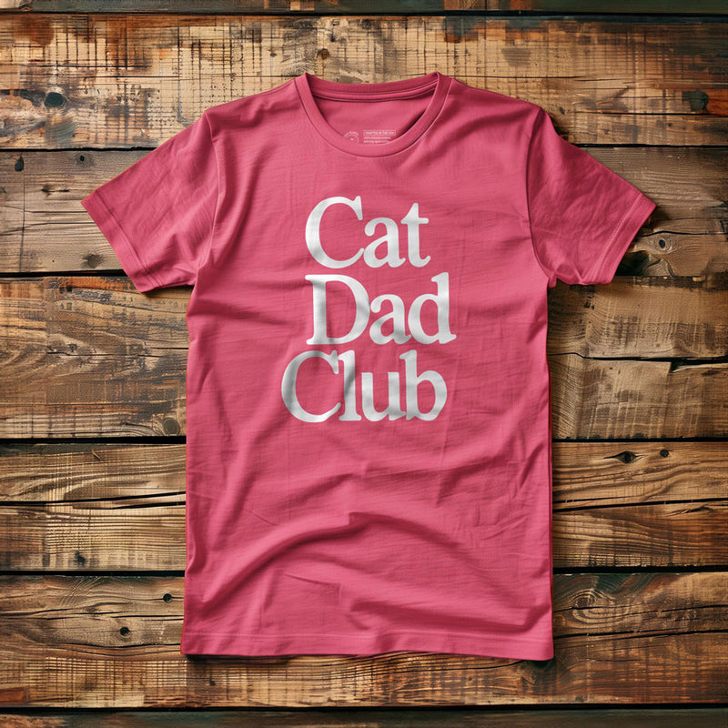 Cat Dad Club - T-Shirt - Pink