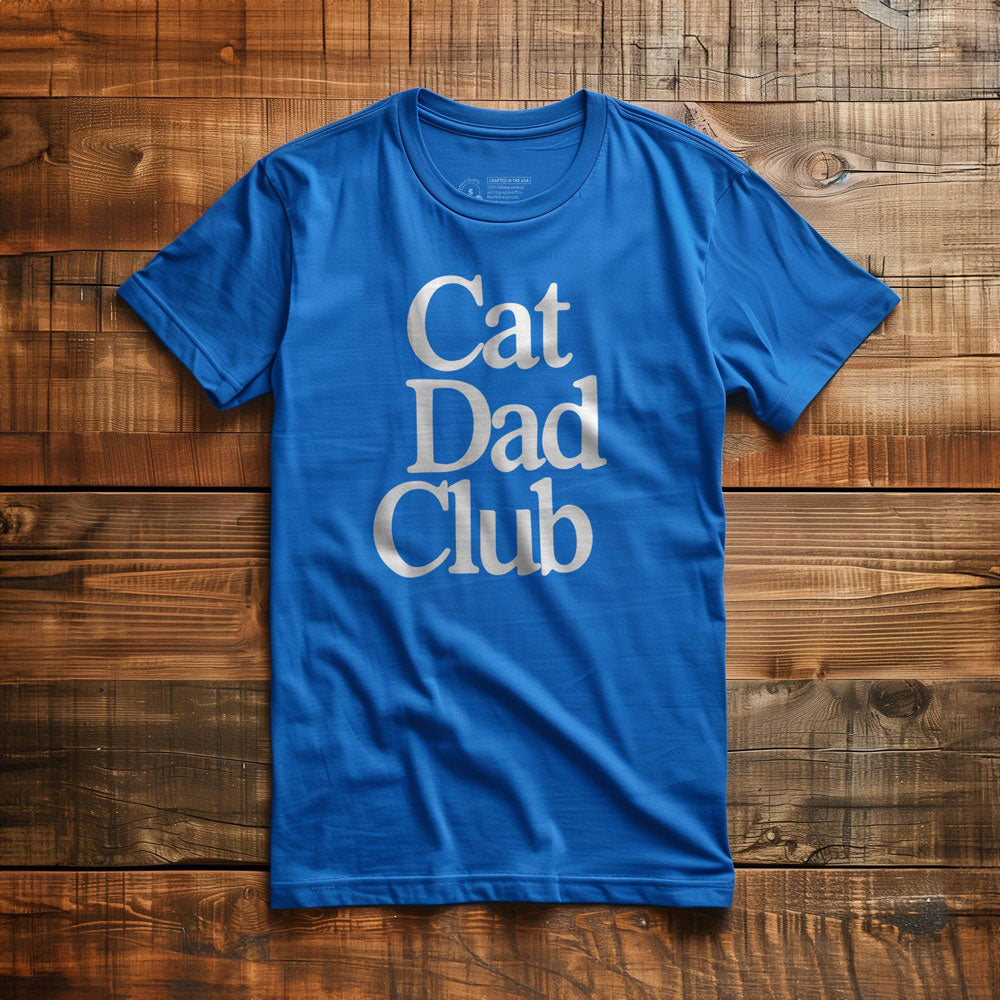 Cat Dad Club - T-Shirt - True Royal