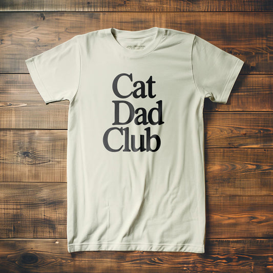 Cat Dad Club - T-Shirt - Vintage White