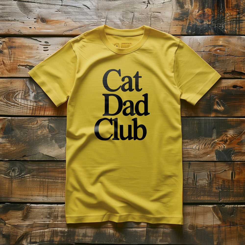 Cat Dad Club - T-Shirt - Yellow
