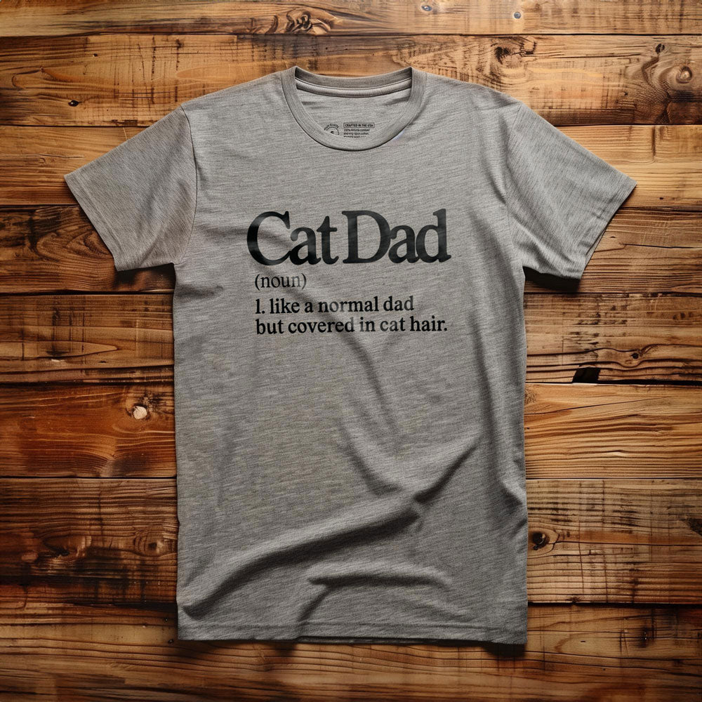 Cat Dad - T-Shirt - Athletic Heather