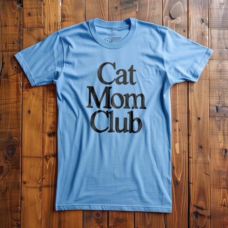 Cat Mom Club - T-Shirt - Ocean Blue
