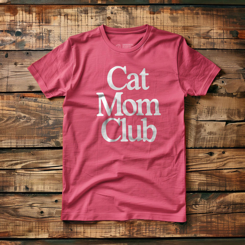 Cat Mom Club - T-Shirt - Pink