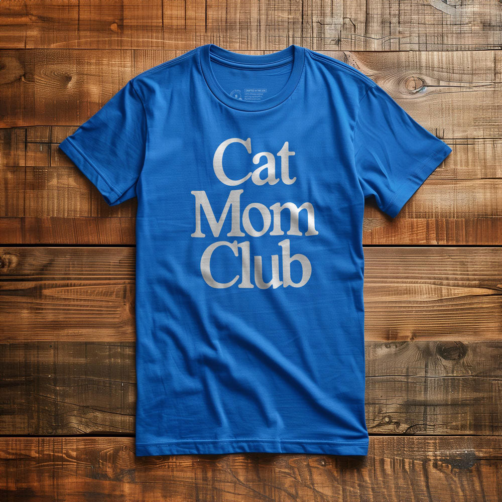 Cat Mom Club - T-Shirt - True Royal
