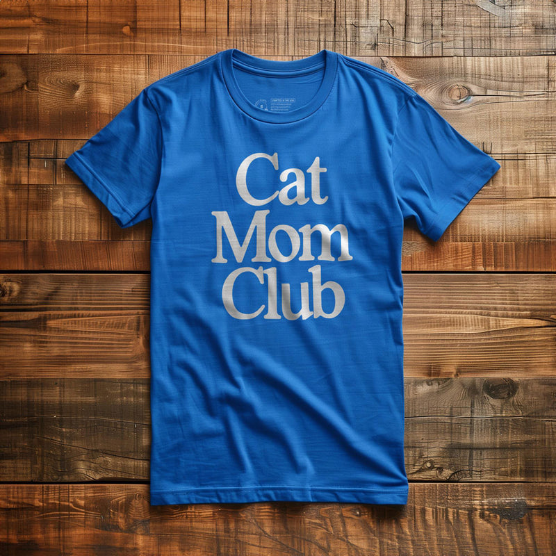 Cat Mom Club - T-Shirt - True Royal