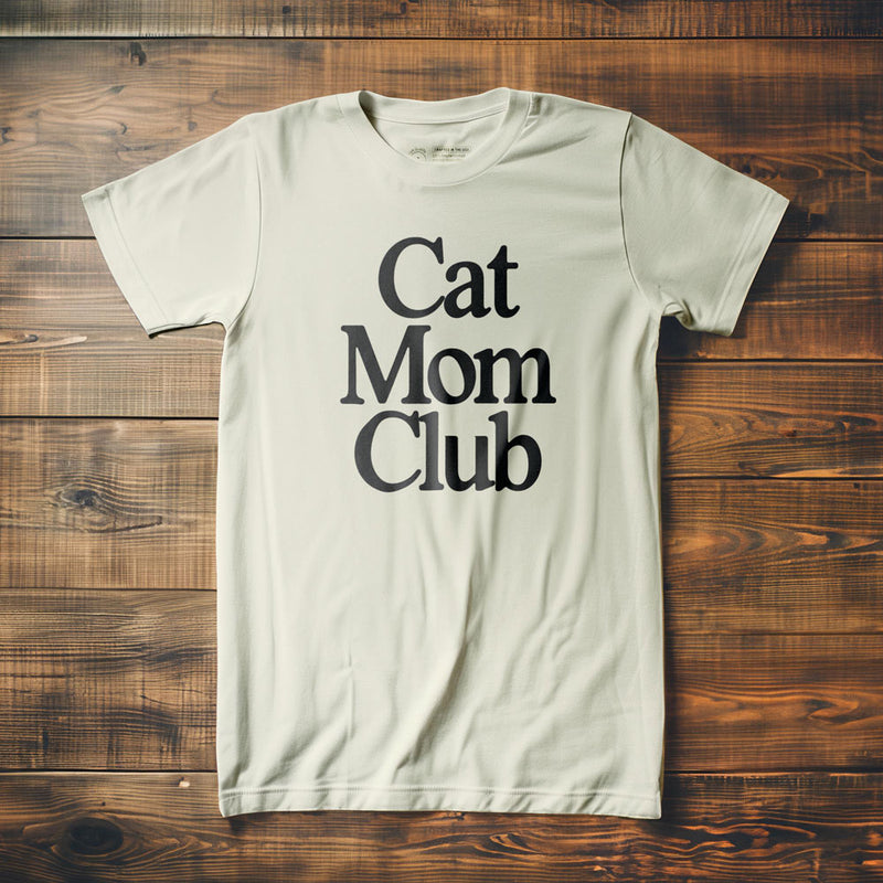 Cat Mom Club - T-Shirt - Vintage White