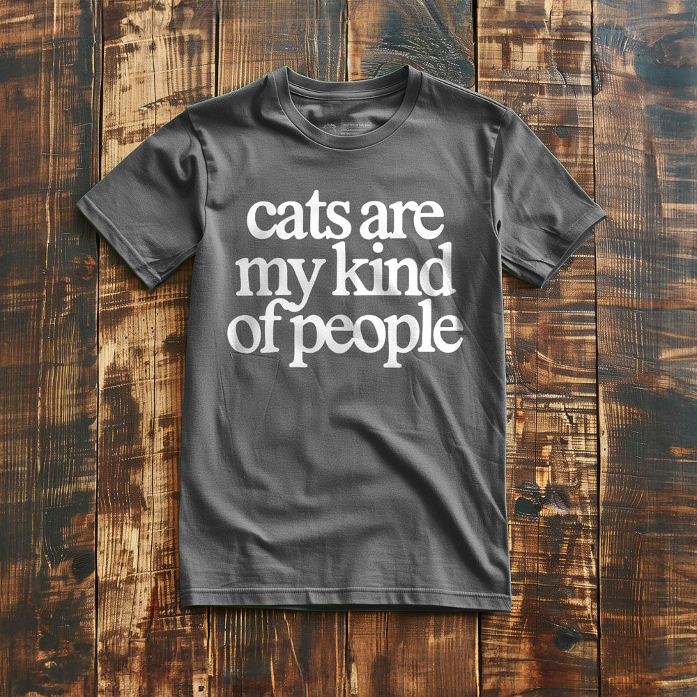 Cats Are My Kind of People - T-Shirt - Asphalt