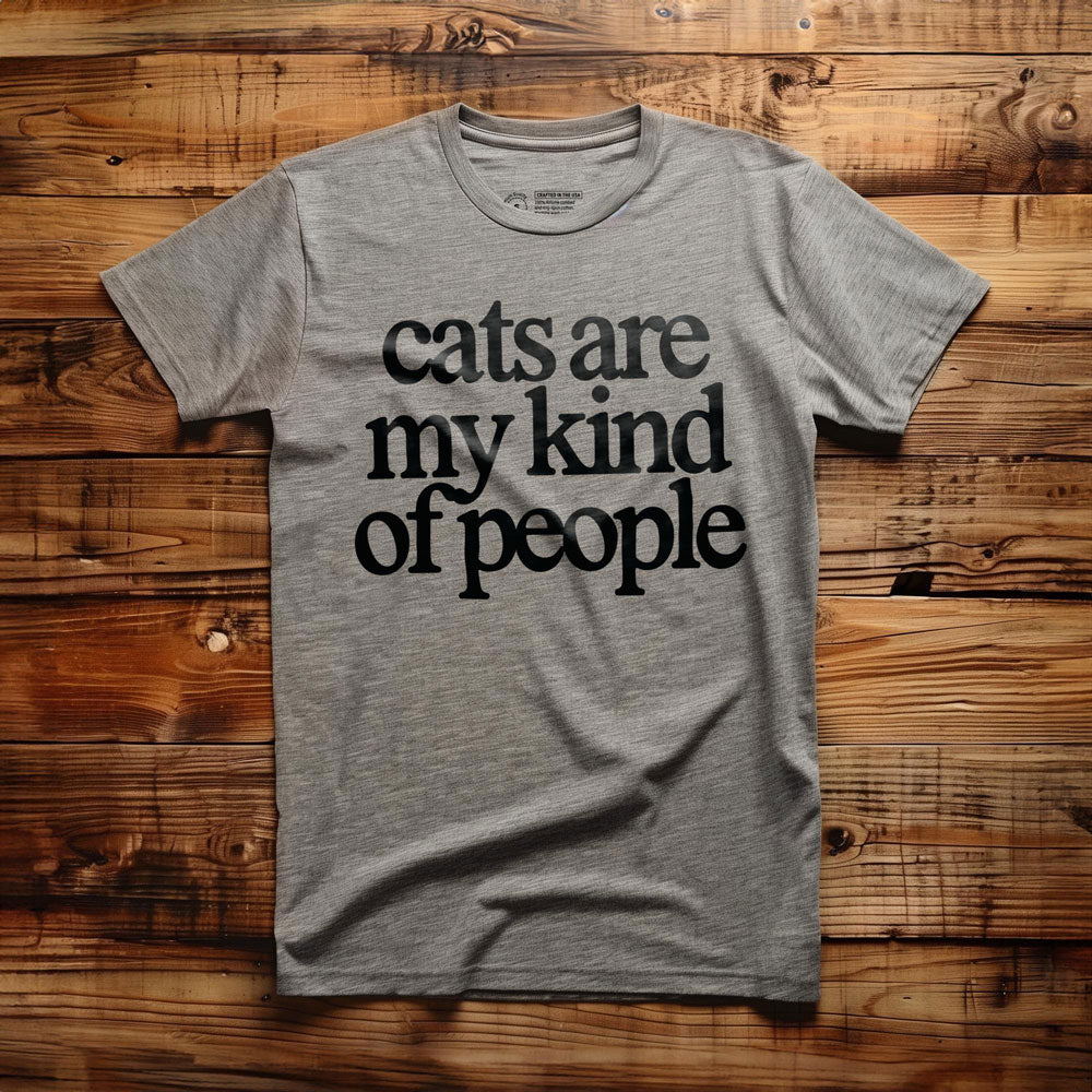 Cats Are My Kind of People - T-Shirt - Athletic Heather