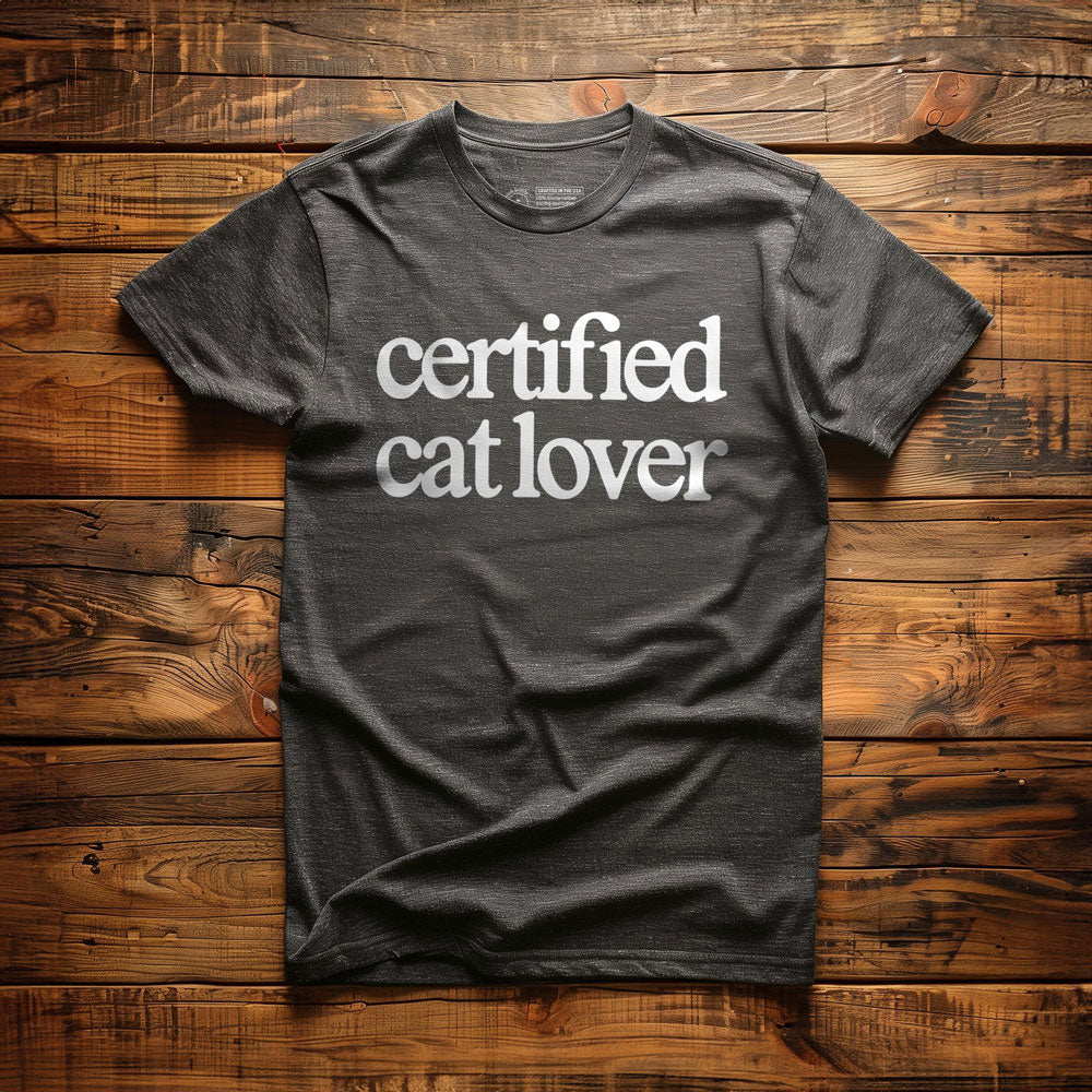 Certified Cat Lover - T-Shirt - Dark Grey Heather