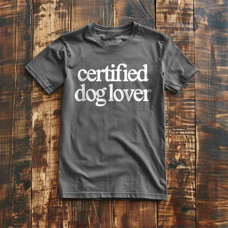 Certified Dog Lover - T-Shirt - Asphalt