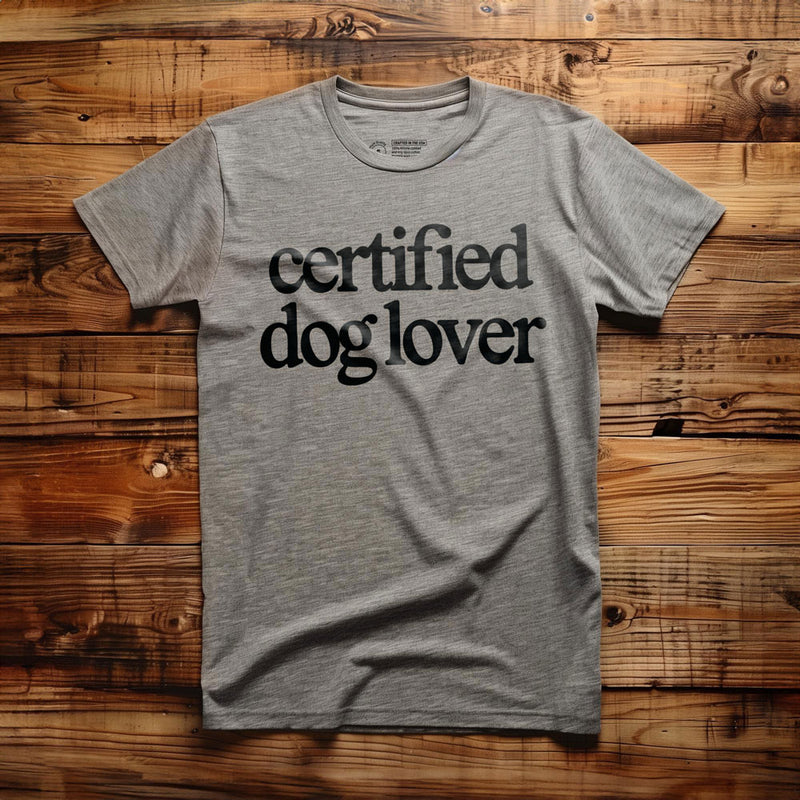 Certified Dog Lover - T-Shirt - Athletic Heather