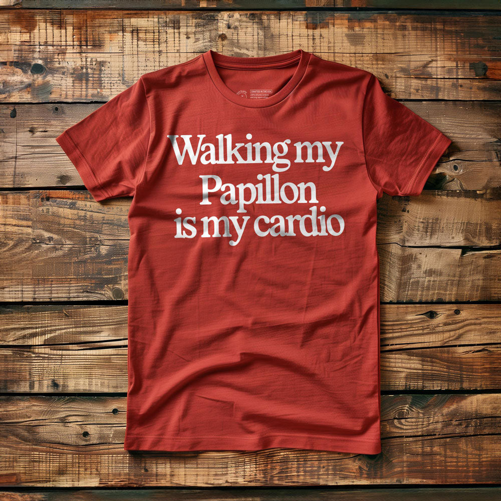 Walking My Papillon Is My Cardio - T-Shirt