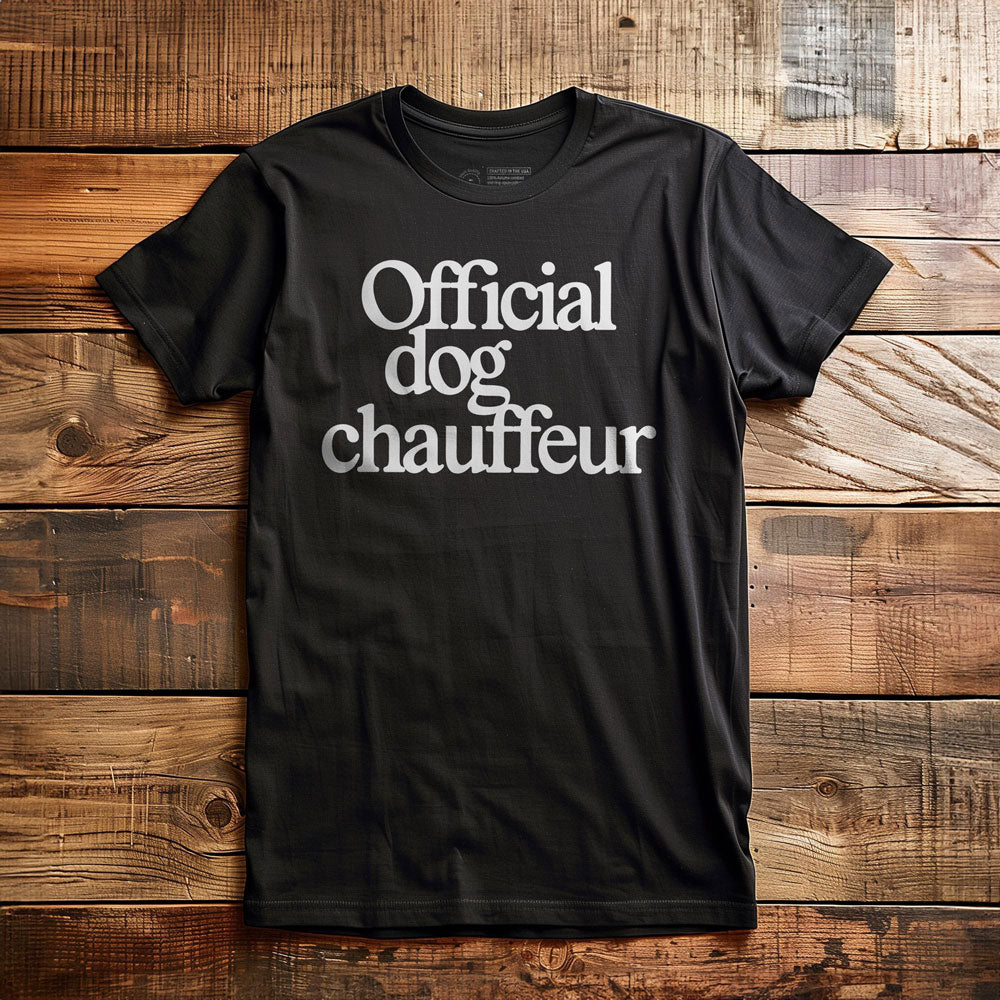 Official Dog Chauffeur - T-Shirt - Black