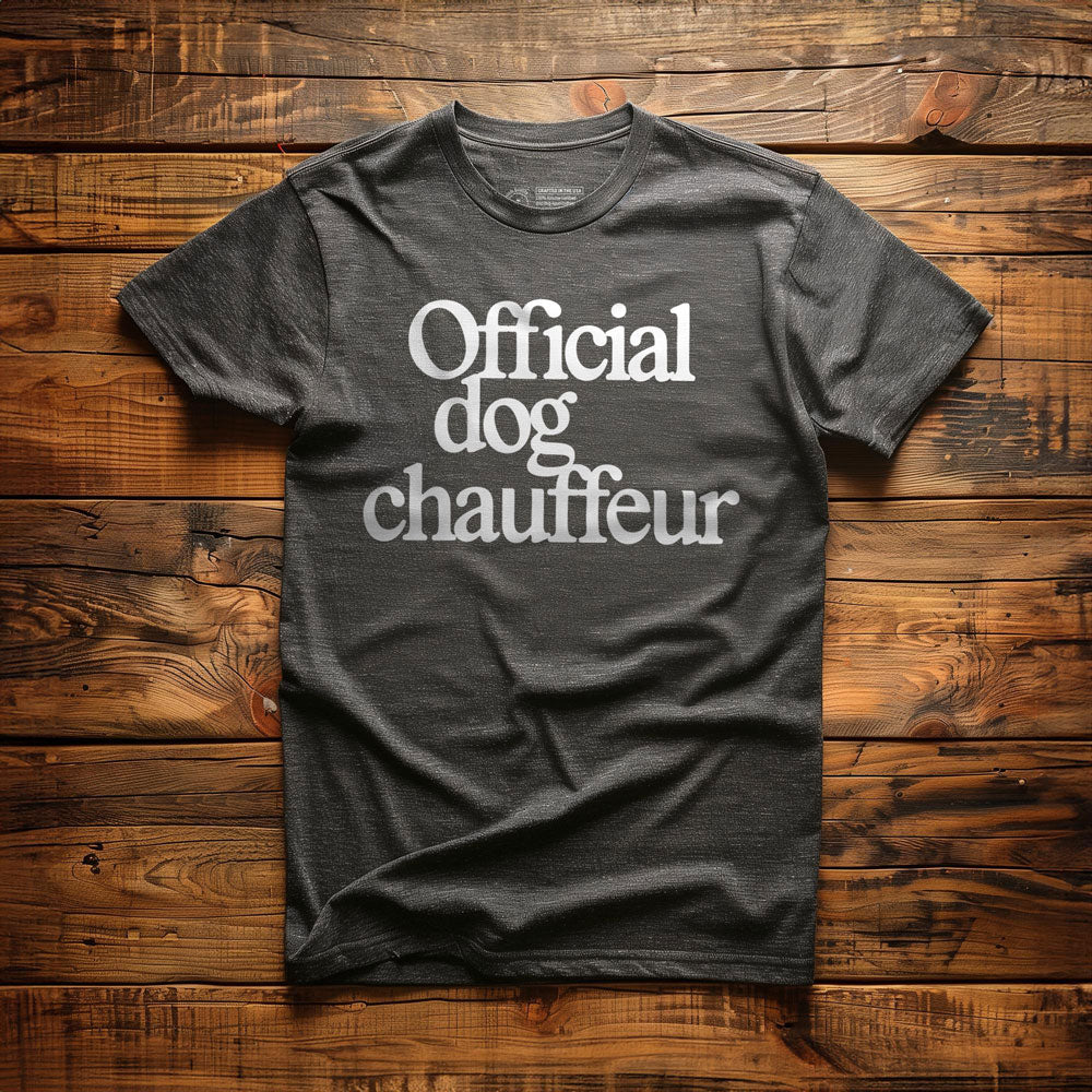 Official Dog Chauffeur - T-Shirt - Dark Grey Heather
