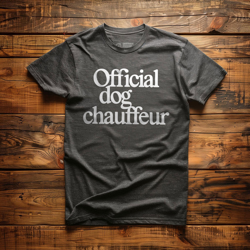 Official Dog Chauffeur - T-Shirt - Dark Grey Heather