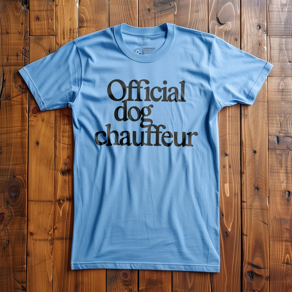 Official Dog Chauffeur - T-Shirt - Ocean Blue