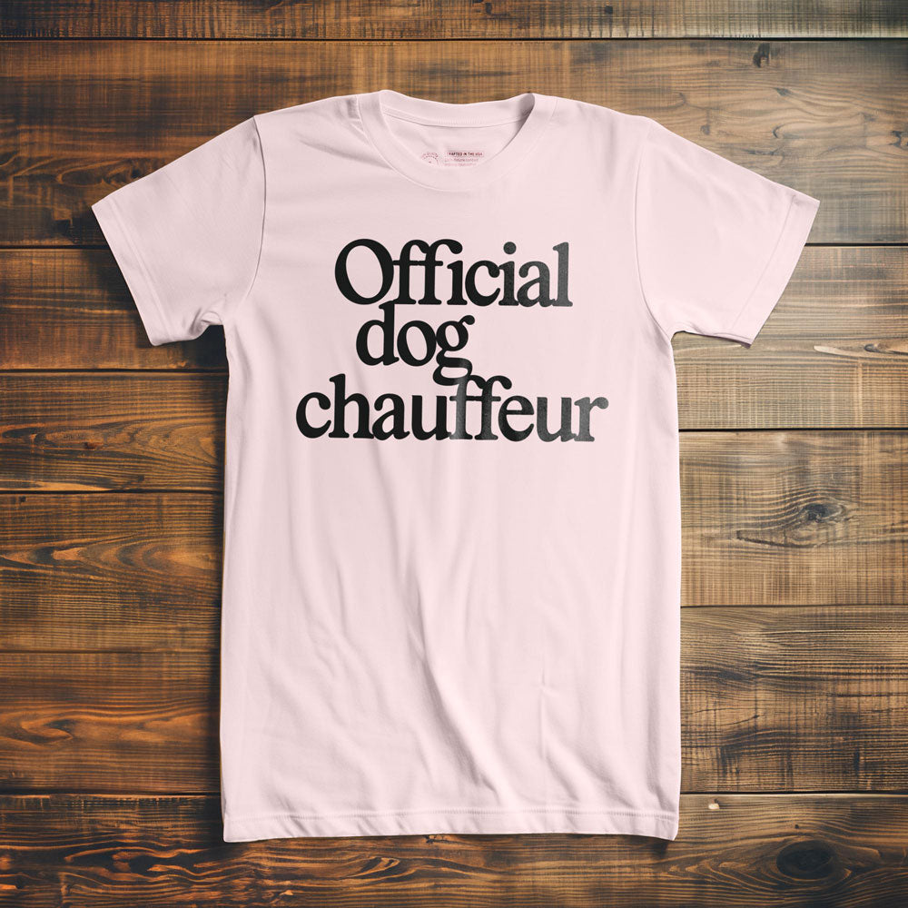 Official Dog Chauffeur - T-Shirt - Light Pink