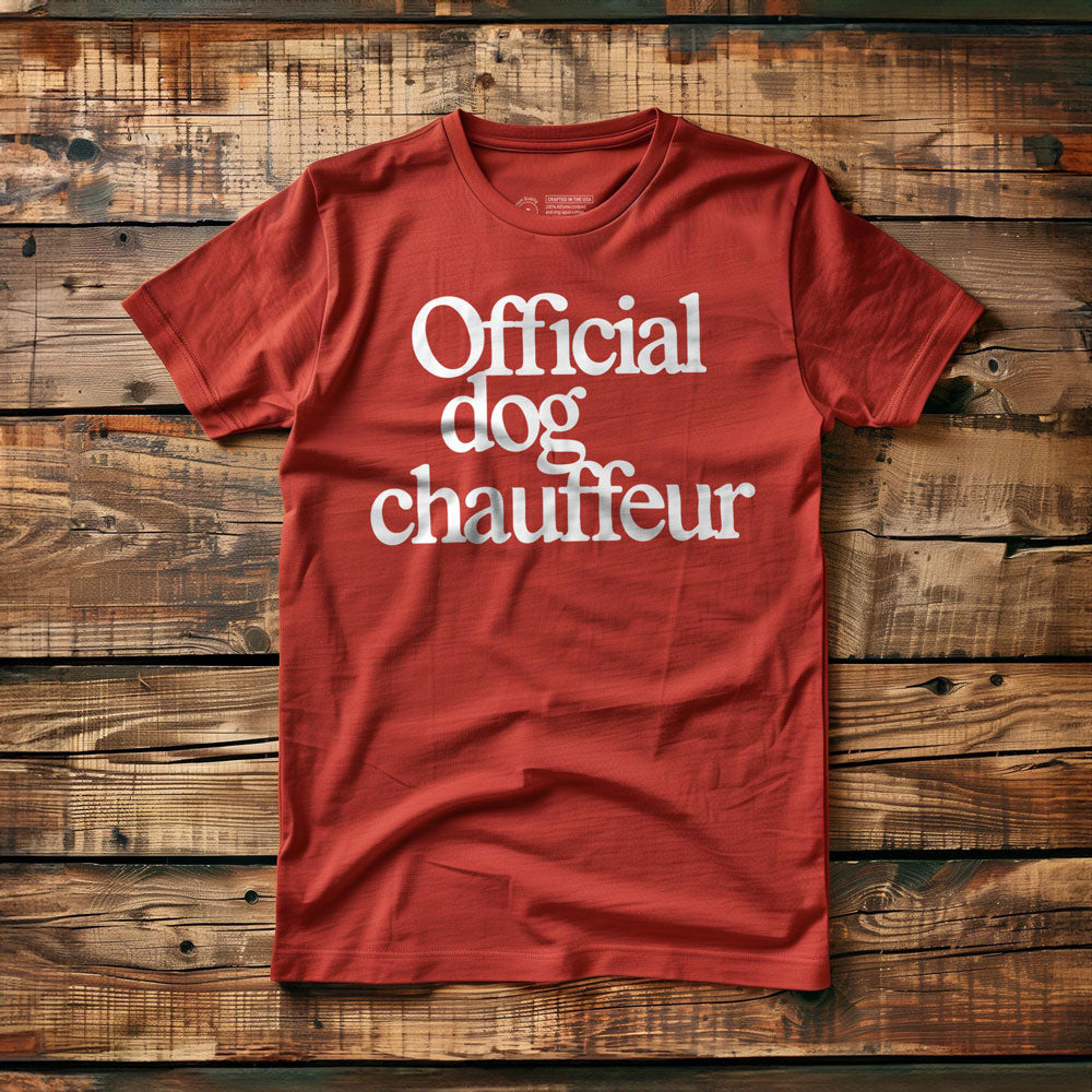 Official Dog Chauffeur - T-Shirt - Red