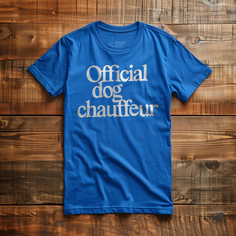 Official Dog Chauffeur - T-Shirt - True Royal