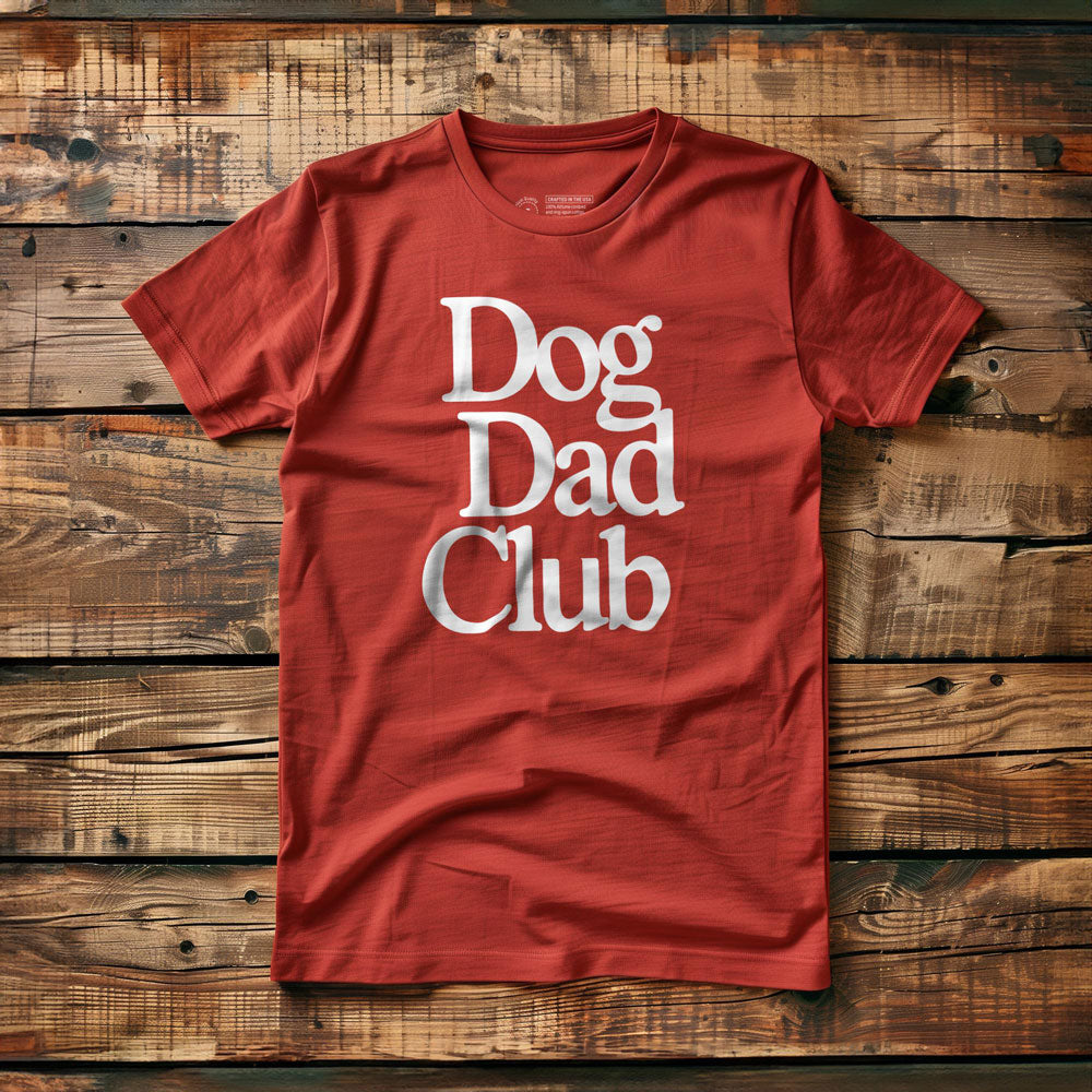 Dog Dad Club - T-Shirt - Red