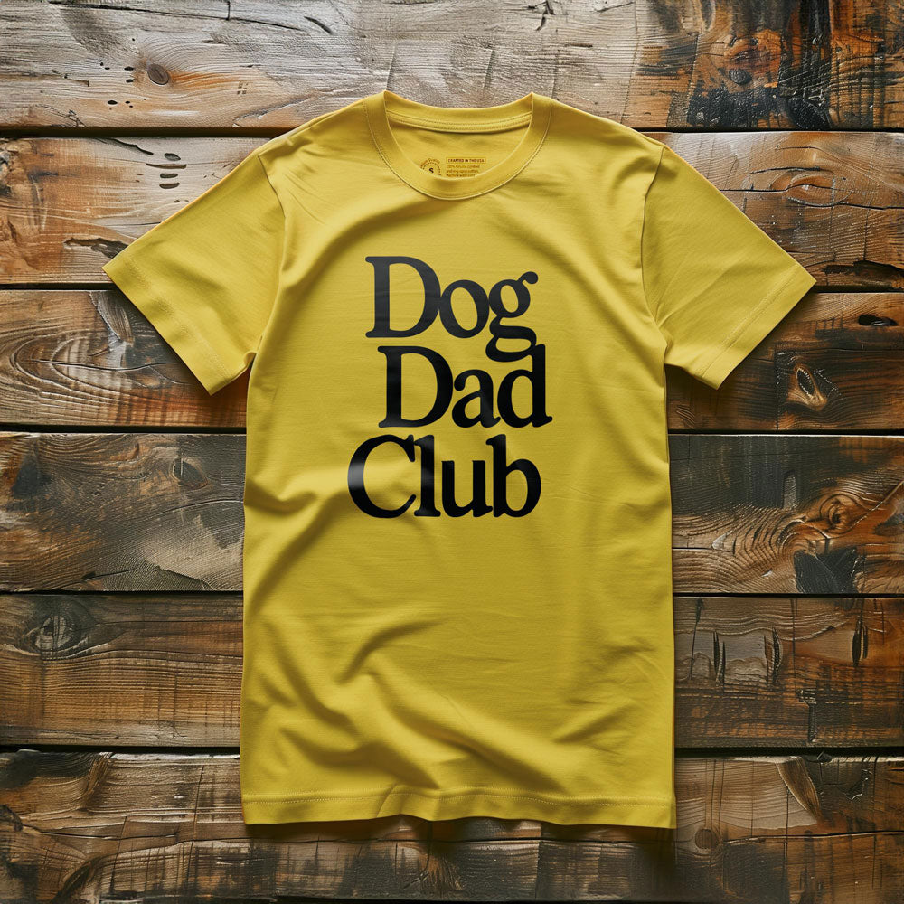 Dog Dad Club - T-Shirt - Yellow