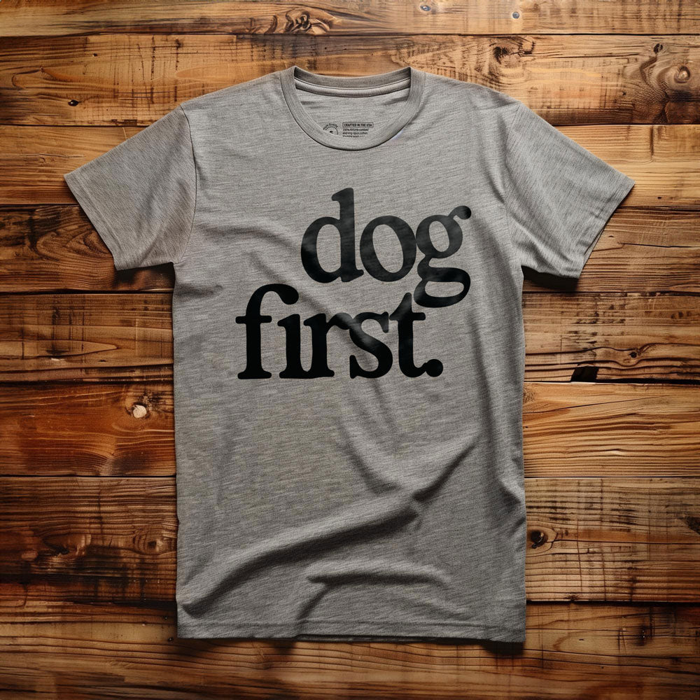 Dog First - T-Shirt - Athletic Heather