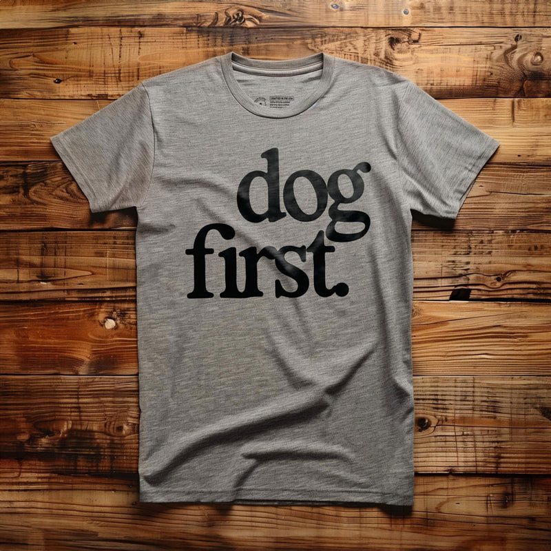 Dog First - T-Shirt - Athletic Heather