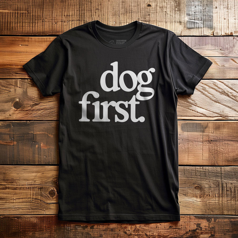 Dog First - T-Shirt - Black