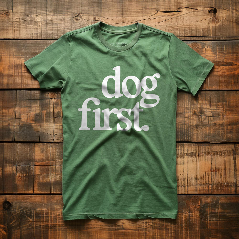 Dog First - T-Shirt - Green
