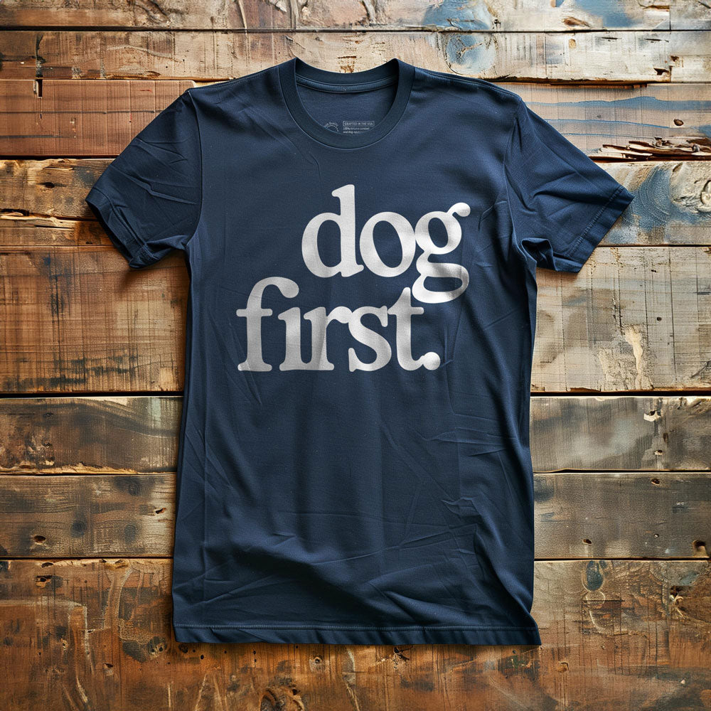 Dog First - T-Shirt - Navy
