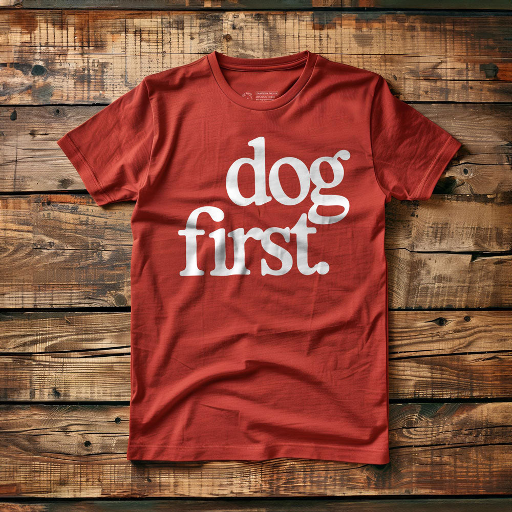 Dog First - T-Shirt - Red