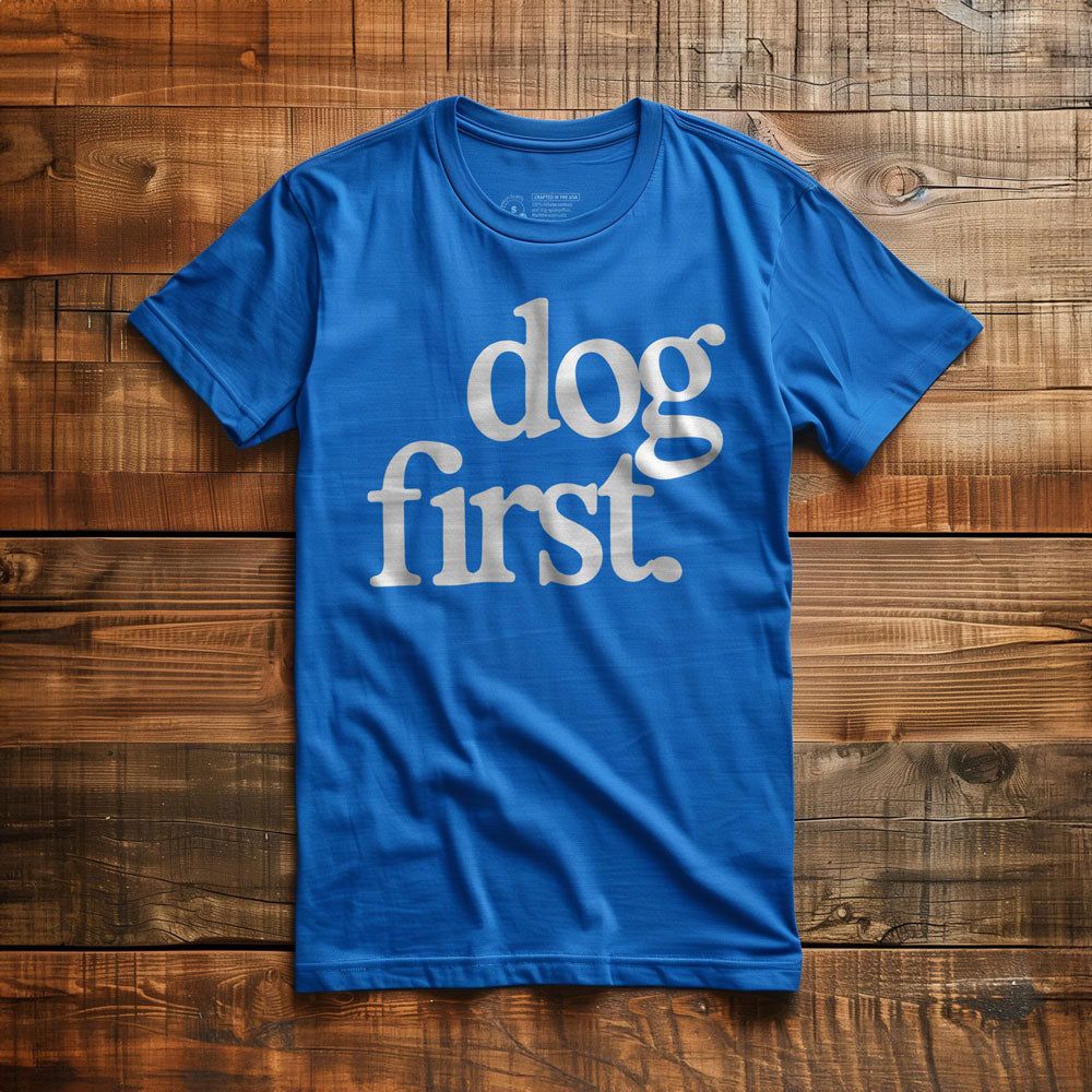 Dog First - T-Shirt - True Royal