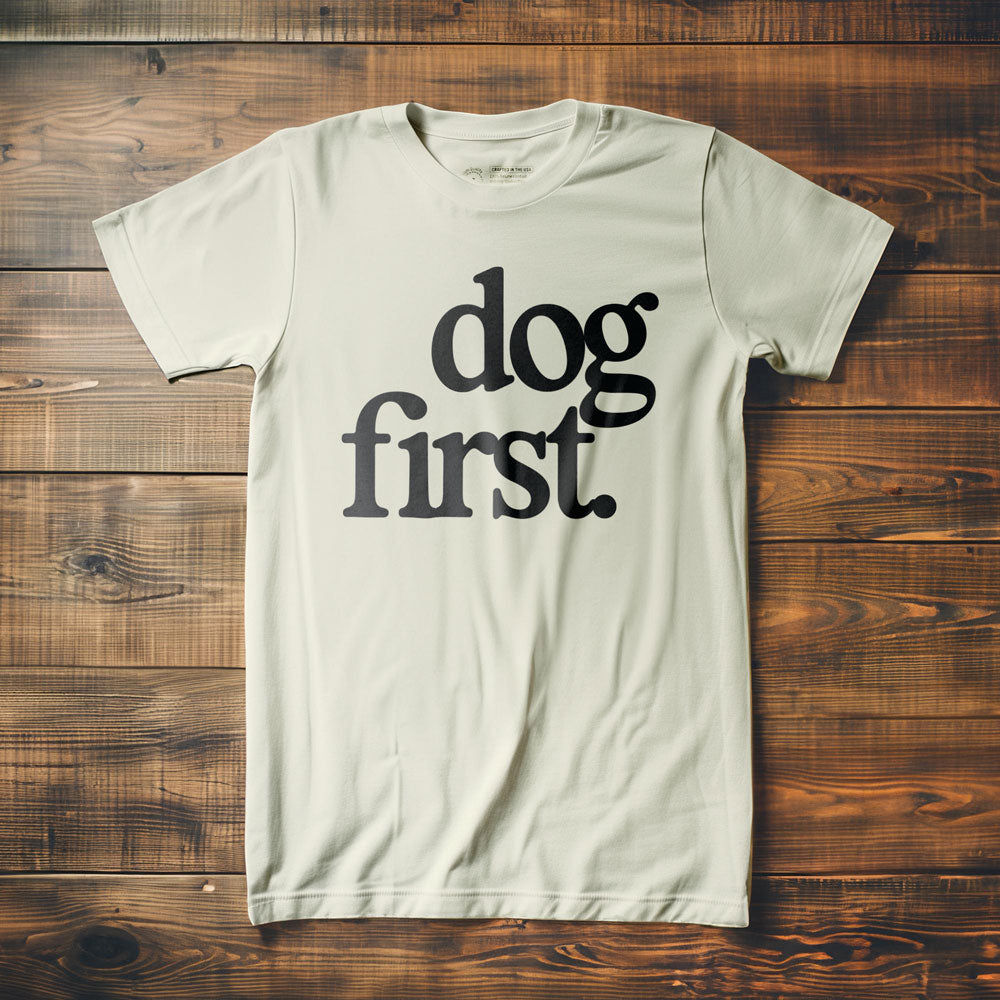 Dog First - T-Shirt - Vintage White