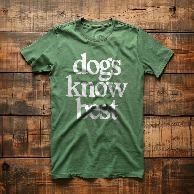 Dogs Know Best - T-Shirt - Green