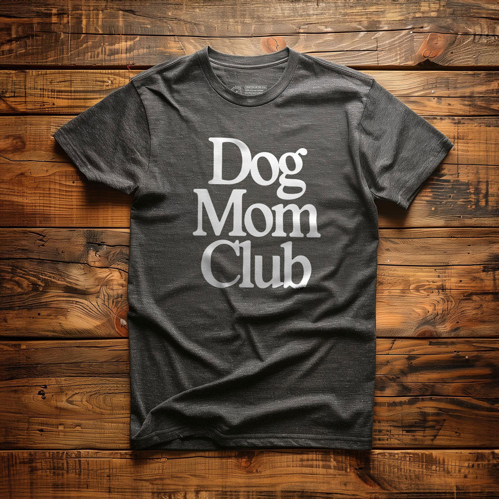 Dog Mom Club - T-Shirt - Dark Grey Heather