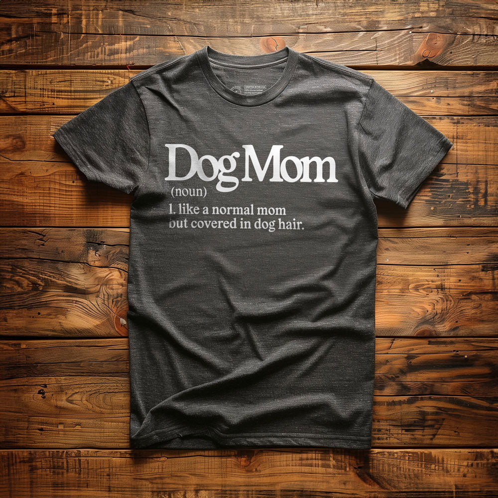 Dog Mom - T-Shirt - Dark Grey Heather