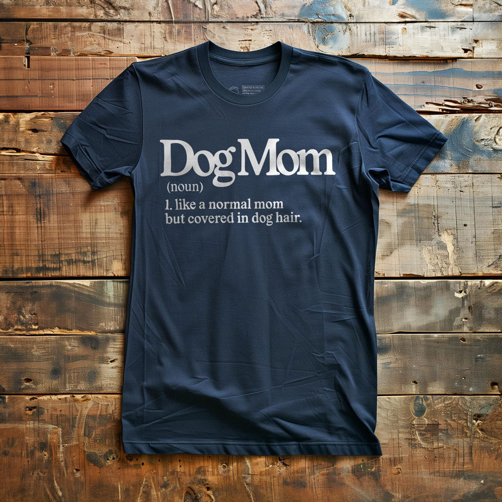 Dog Mom - T-Shirt - Navy