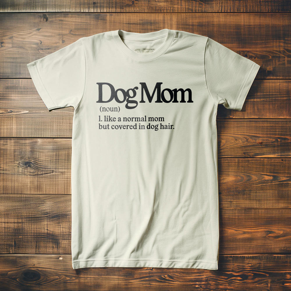 Dog Mom - T-Shirt - Vintage White