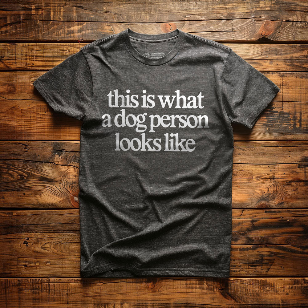 This Is What a Dog Person Looks Like - T-Shirt - Dark Grey Heather