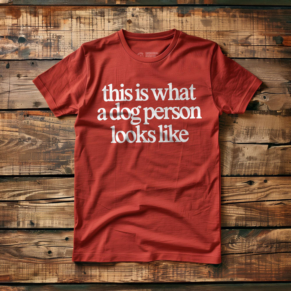This Is What a Dog Person Looks Like - T-Shirt - Red