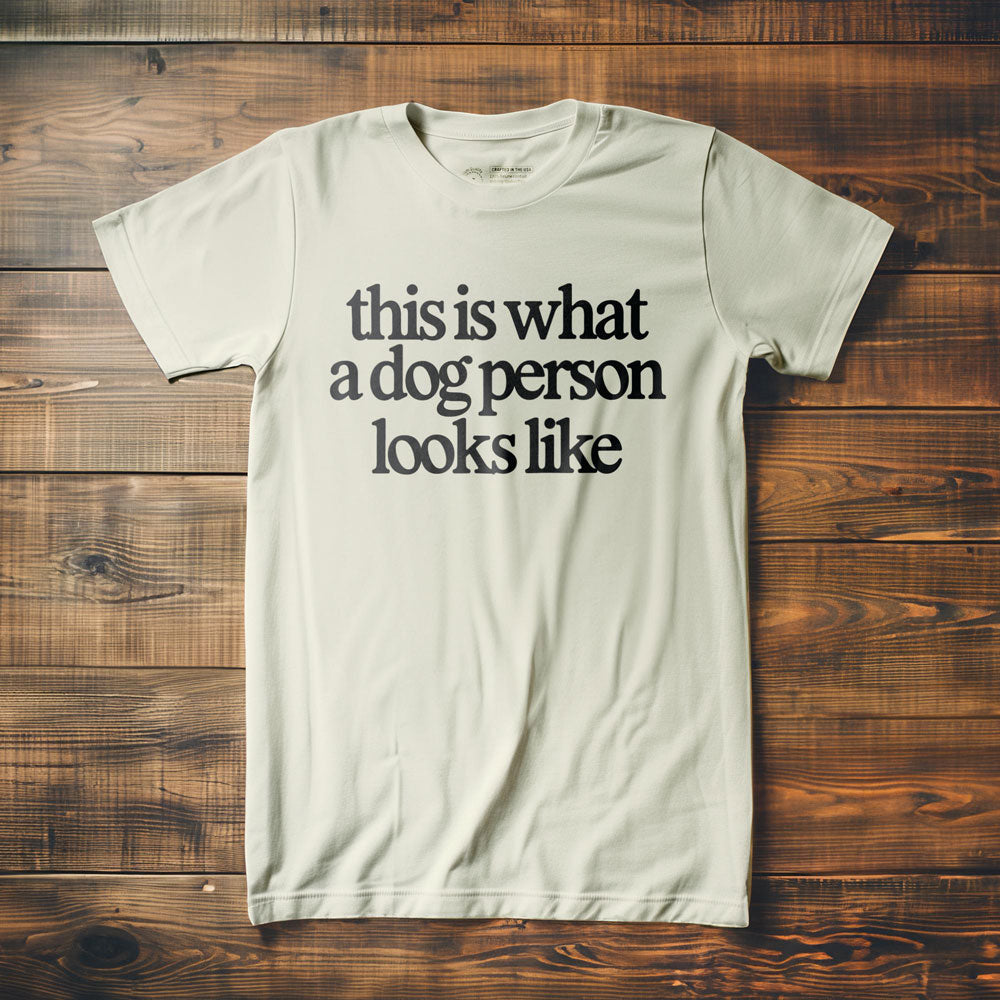 This Is What a Dog Person Looks Like - T-Shirt - Vintage White