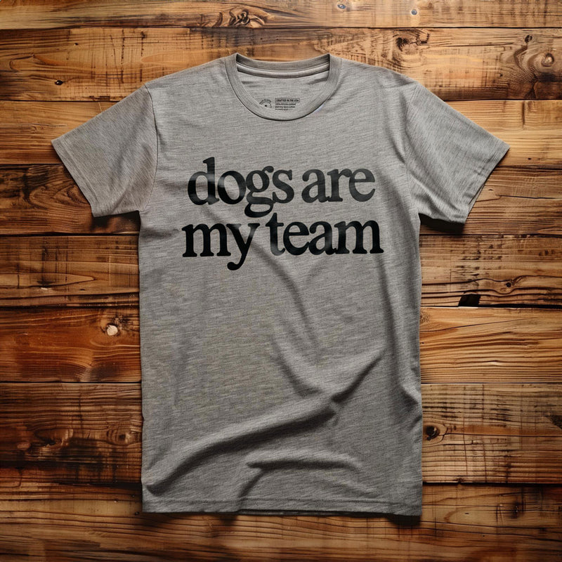Dogs Are My Team - T-Shirt - Athletic Heather