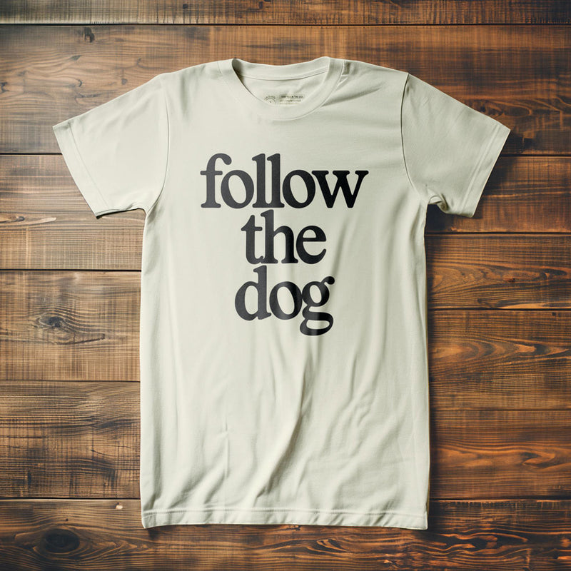 Follow the Dog - T-Shirt - Vintage White