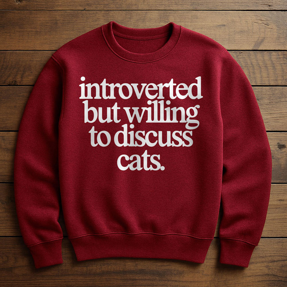 Introverted Cat Enthusiast - Sweatshirt